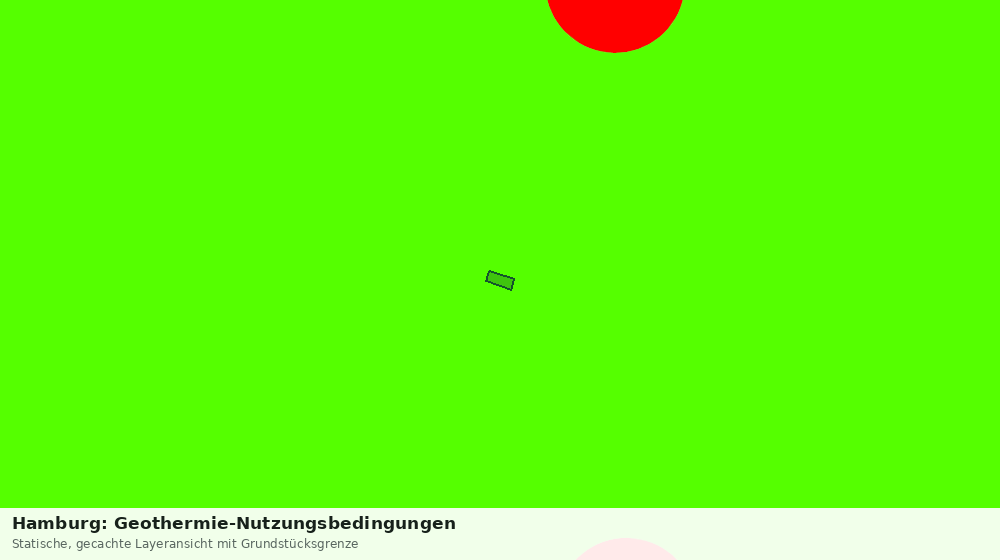 Statische Kartenansicht: Hamburg: Geothermie-Nutzungsbedingungen