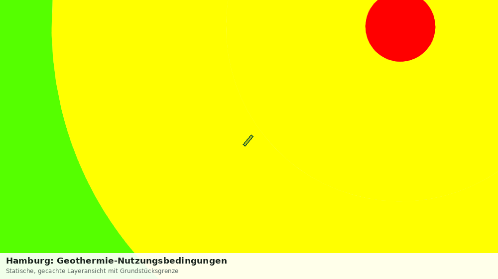 Statische Kartenansicht: Hamburg: Geothermie-Nutzungsbedingungen
