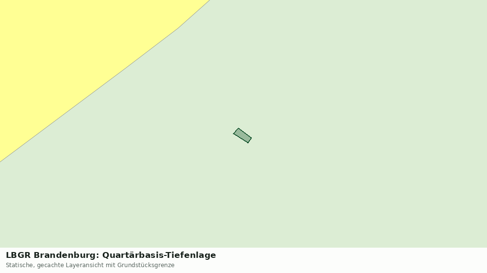 Statische Kartenansicht: LBGR Brandenburg: Quartärbasis-Tiefenlage