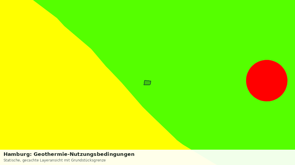 Statische Kartenansicht: Hamburg: Geothermie-Nutzungsbedingungen