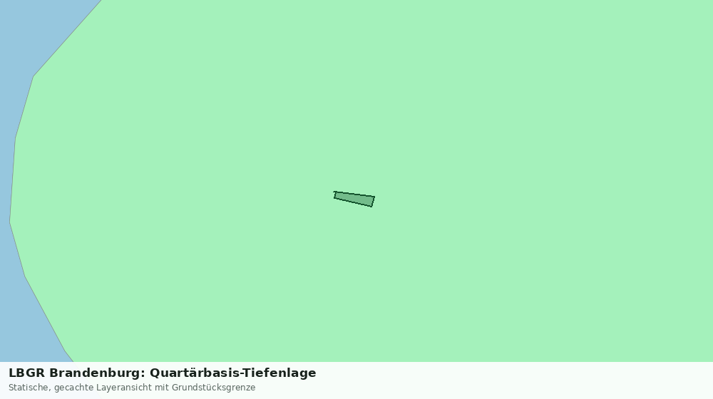Statische Kartenansicht: LBGR Brandenburg: Quartärbasis-Tiefenlage