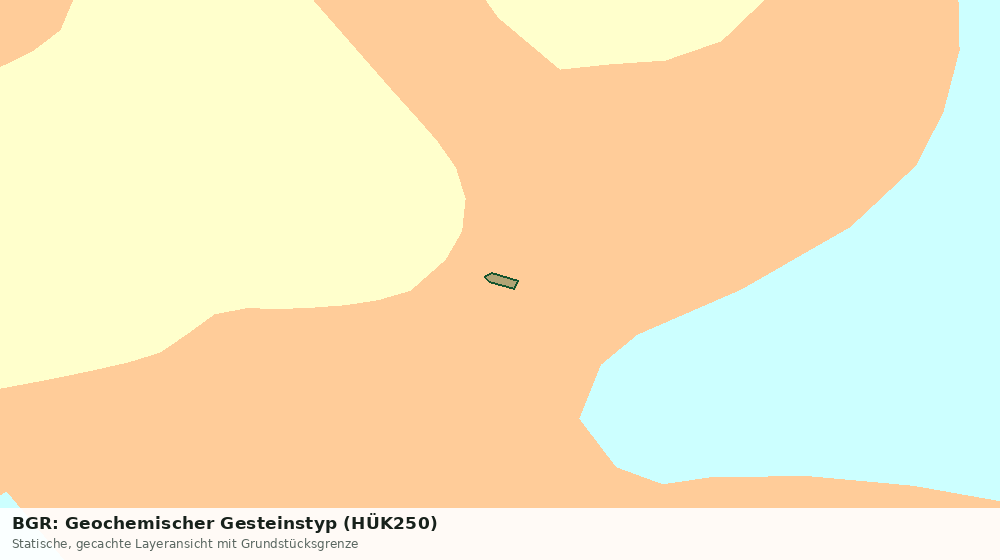 Statische Kartenansicht: BGR: Geochemischer Gesteinstyp (HÜK250)