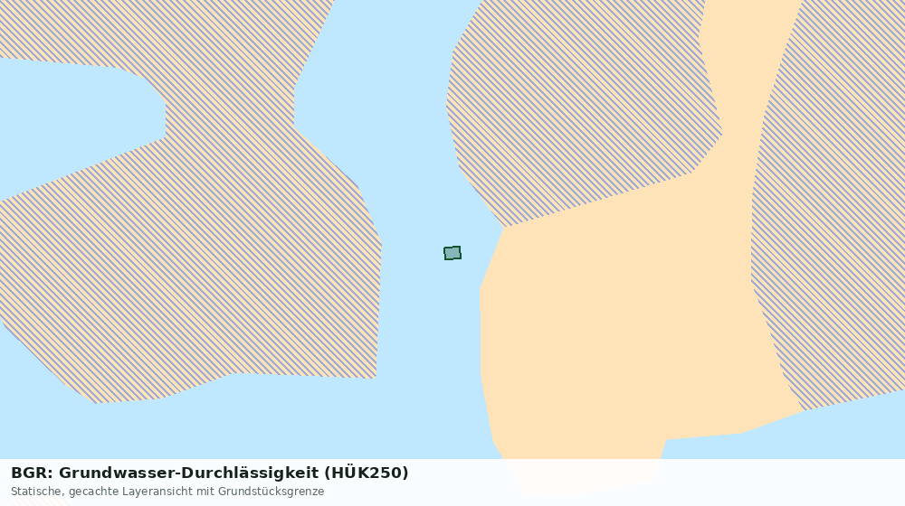 Statische Kartenansicht: BGR: Grundwasser-Durchlässigkeit (HÜK250)