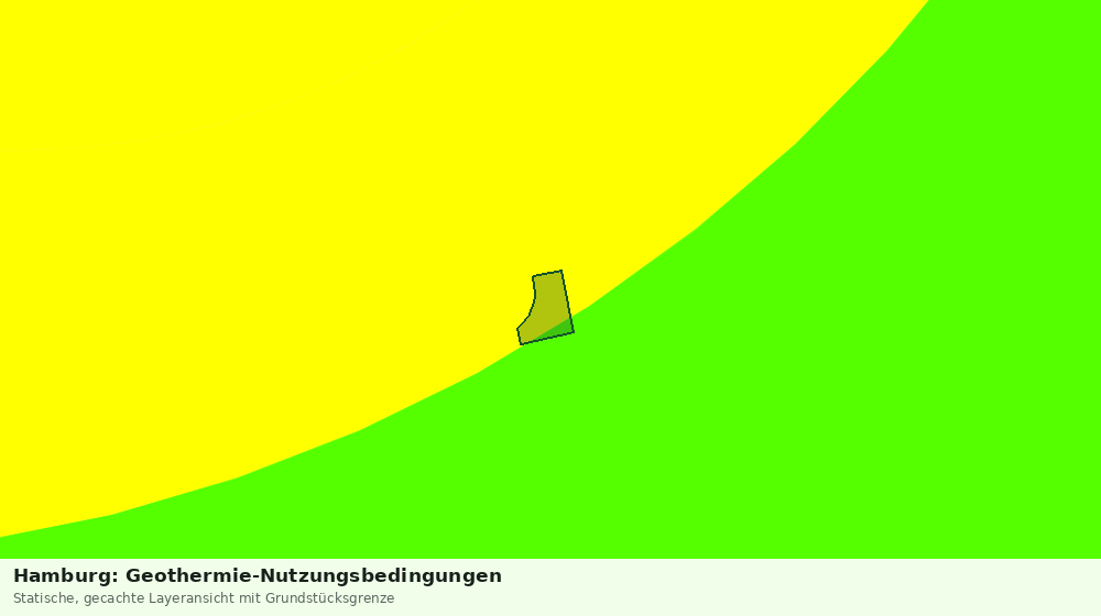 Statische Kartenansicht: Hamburg: Geothermie-Nutzungsbedingungen