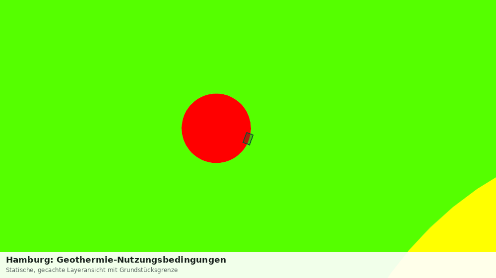 Statische Kartenansicht: Hamburg: Geothermie-Nutzungsbedingungen