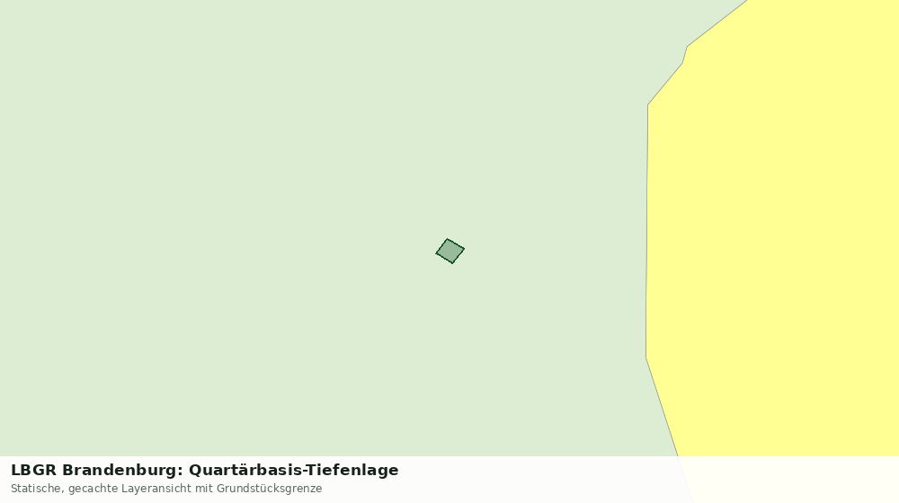 Statische Kartenansicht: LBGR Brandenburg: Quartärbasis-Tiefenlage