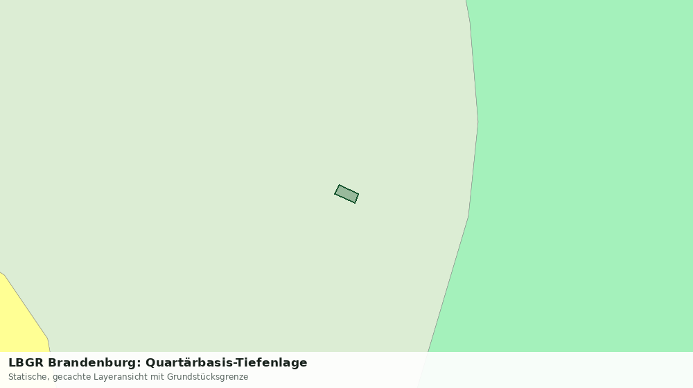 Statische Kartenansicht: LBGR Brandenburg: Quartärbasis-Tiefenlage
