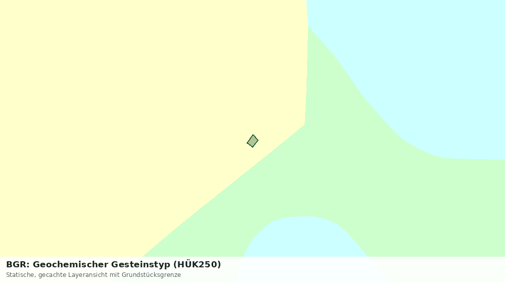 Statische Kartenansicht: BGR: Geochemischer Gesteinstyp (HÜK250)