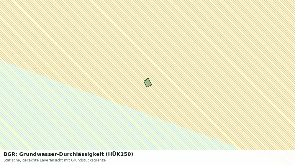 Statische Kartenansicht: BGR: Grundwasser-Durchlässigkeit (HÜK250)