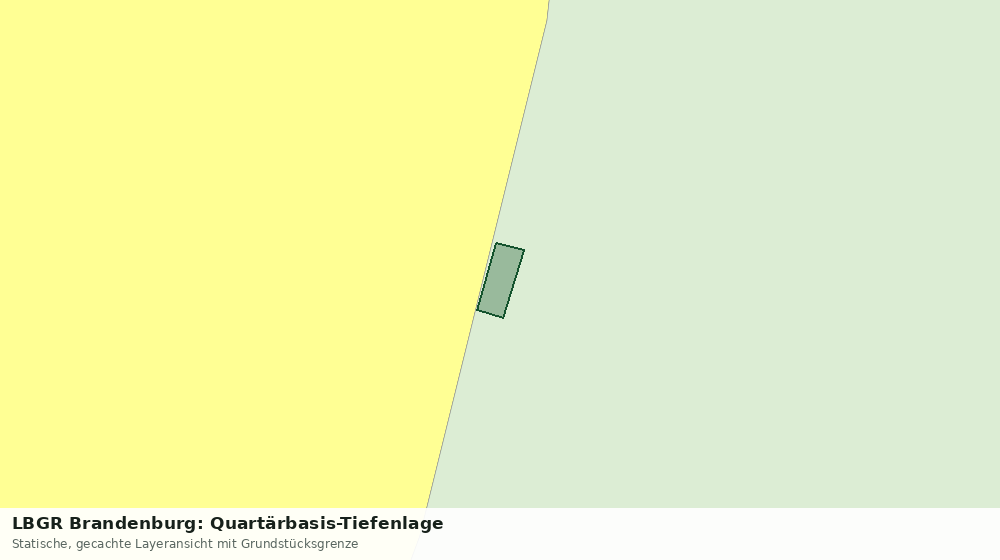 Statische Kartenansicht: LBGR Brandenburg: Quartärbasis-Tiefenlage