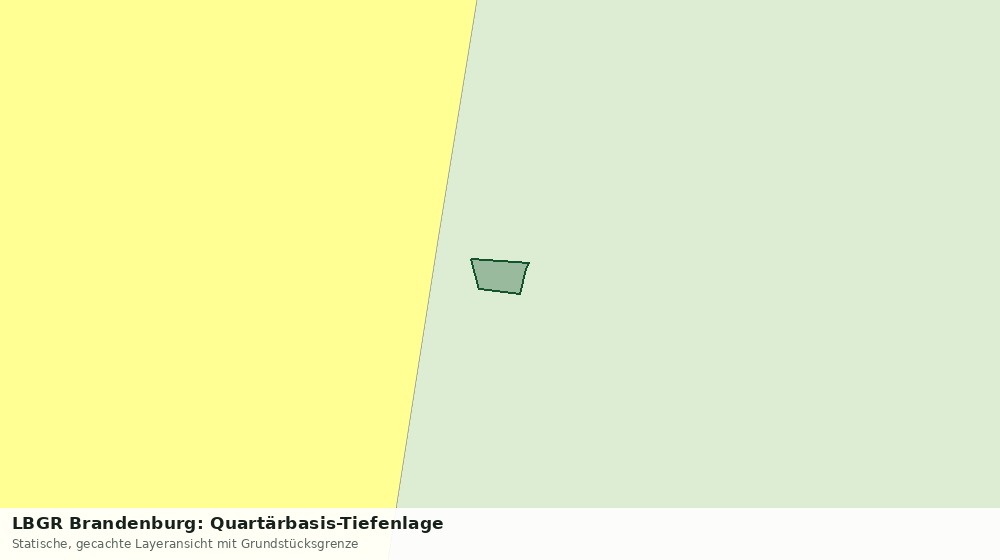 Statische Kartenansicht: LBGR Brandenburg: Quartärbasis-Tiefenlage