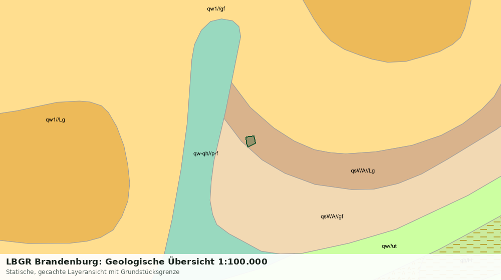 Statische Kartenansicht: LBGR Brandenburg: Geologische Übersicht 1:100.000