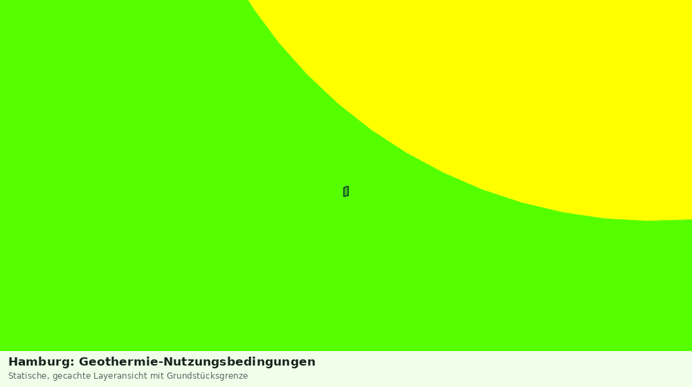 Statische Kartenansicht: Hamburg: Geothermie-Nutzungsbedingungen