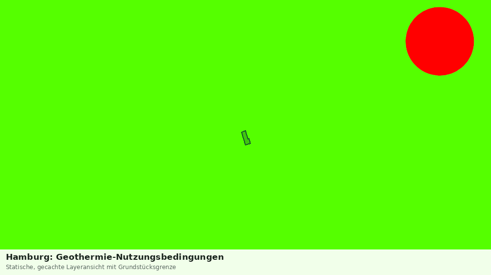 Statische Kartenansicht: Hamburg: Geothermie-Nutzungsbedingungen