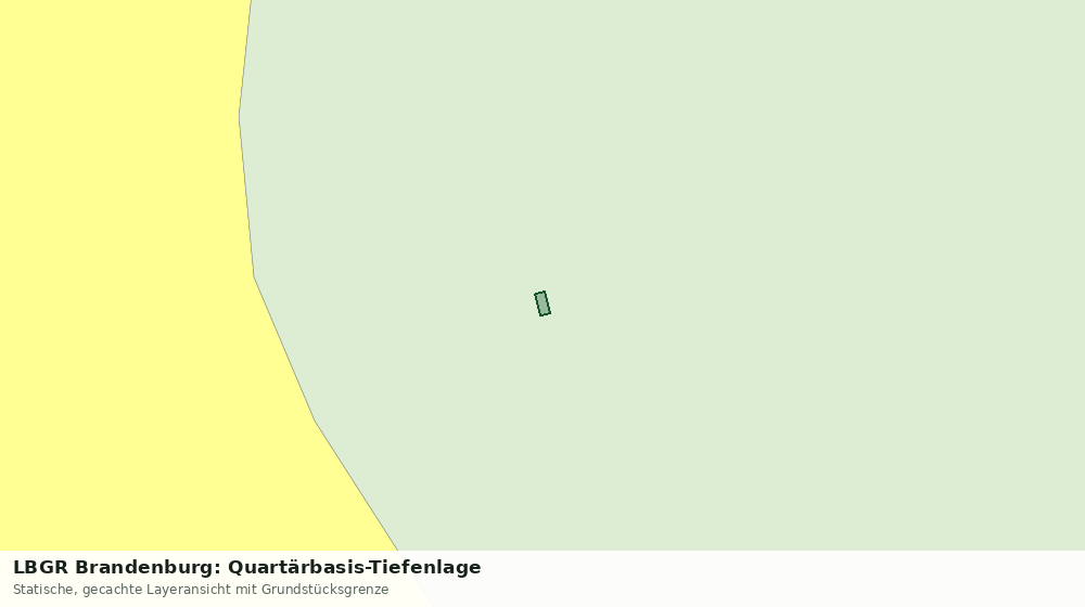 Statische Kartenansicht: LBGR Brandenburg: Quartärbasis-Tiefenlage
