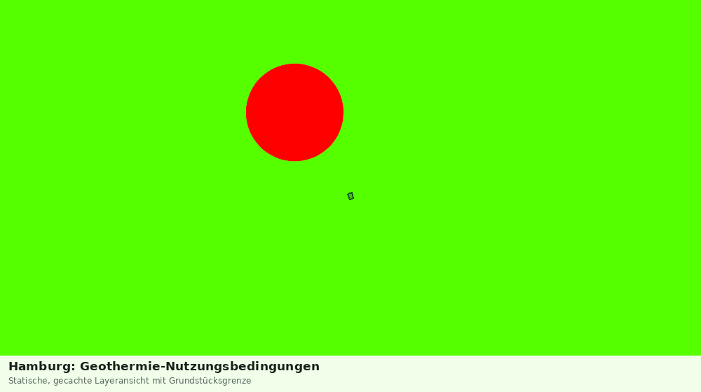 Statische Kartenansicht: Hamburg: Geothermie-Nutzungsbedingungen