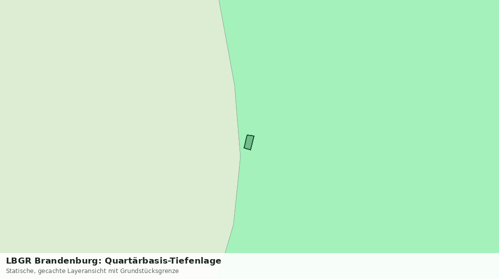 Statische Kartenansicht: LBGR Brandenburg: Quartärbasis-Tiefenlage