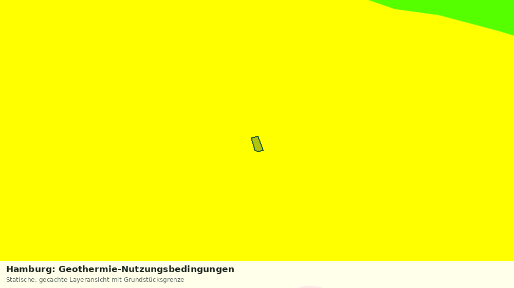 Statische Kartenansicht: Hamburg: Geothermie-Nutzungsbedingungen