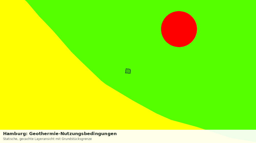 Statische Kartenansicht: Hamburg: Geothermie-Nutzungsbedingungen