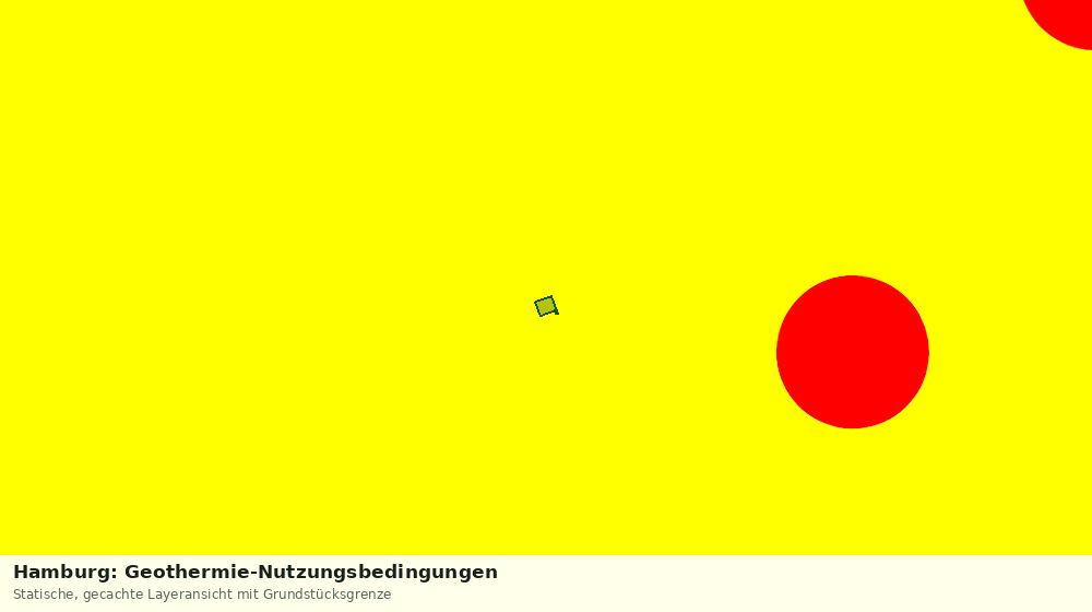 Statische Kartenansicht: Hamburg: Geothermie-Nutzungsbedingungen