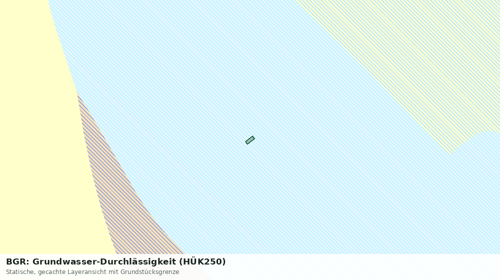 Statische Kartenansicht: BGR: Grundwasser-Durchlässigkeit (HÜK250)