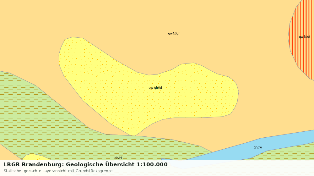 Statische Kartenansicht: LBGR Brandenburg: Geologische Übersicht 1:100.000