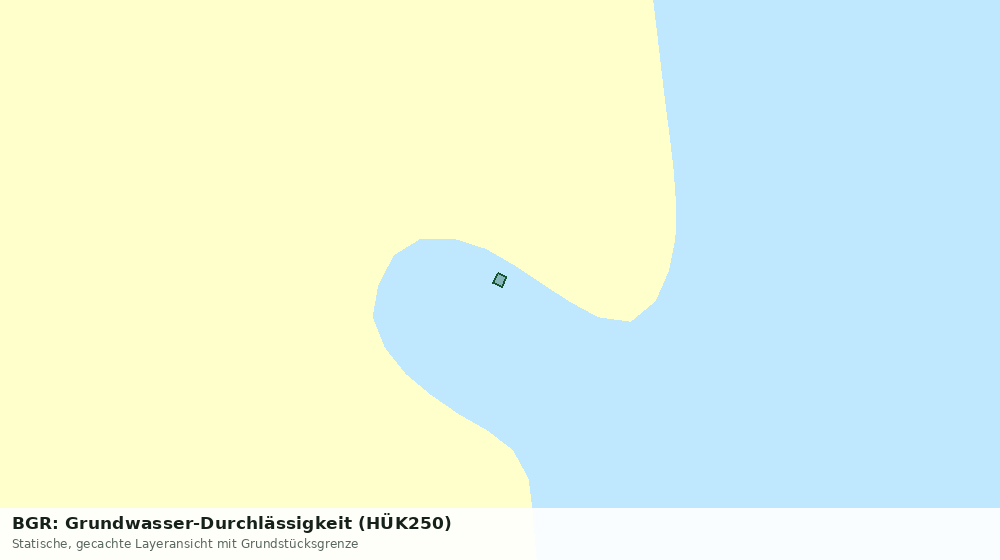 Statische Kartenansicht: BGR: Grundwasser-Durchlässigkeit (HÜK250)