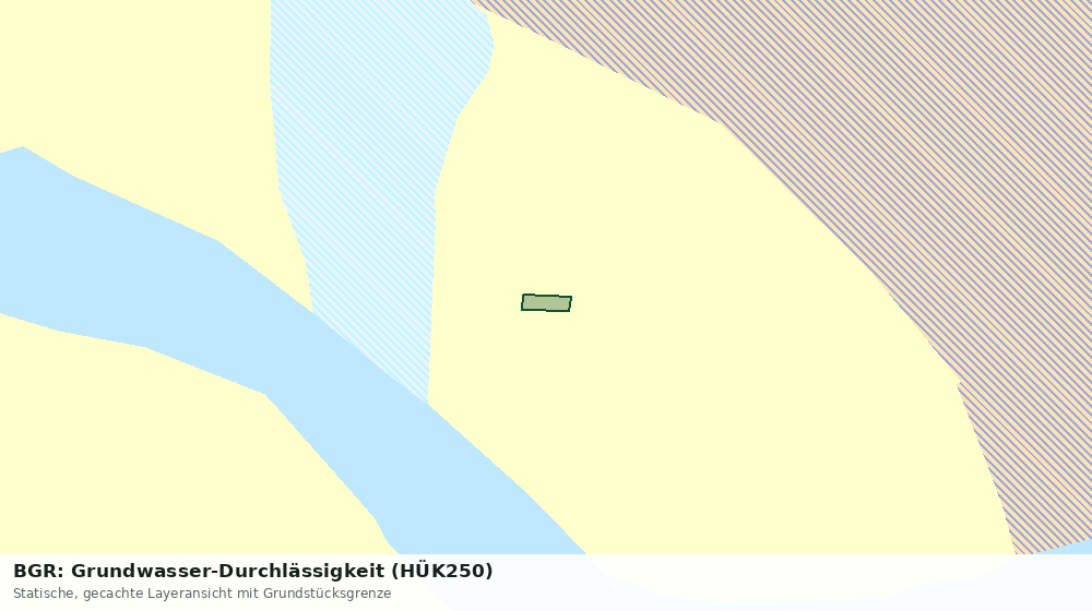 Statische Kartenansicht: BGR: Grundwasser-Durchlässigkeit (HÜK250)