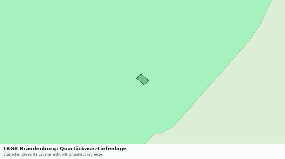 Statische Kartenansicht: LBGR Brandenburg: Quartärbasis-Tiefenlage