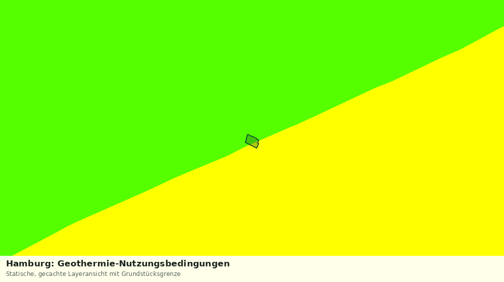 Statische Kartenansicht: Hamburg: Geothermie-Nutzungsbedingungen
