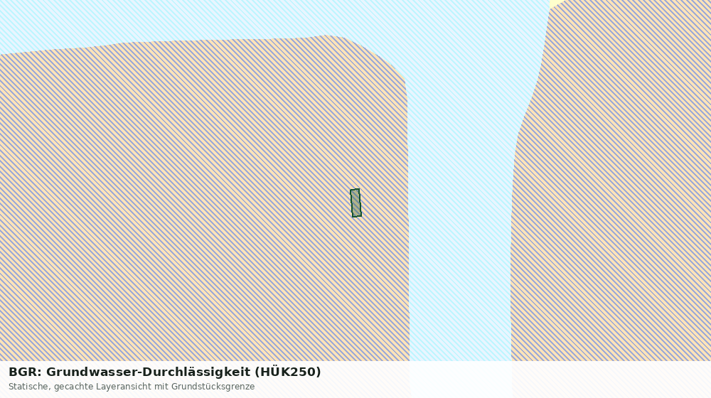 Statische Kartenansicht: BGR: Grundwasser-Durchlässigkeit (HÜK250)