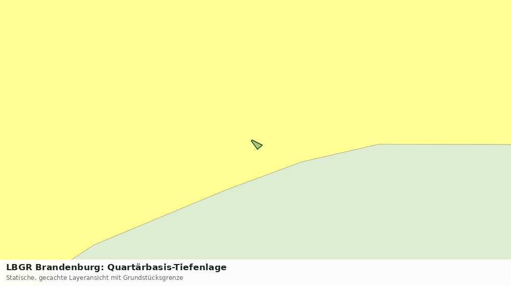 Statische Kartenansicht: LBGR Brandenburg: Quartärbasis-Tiefenlage