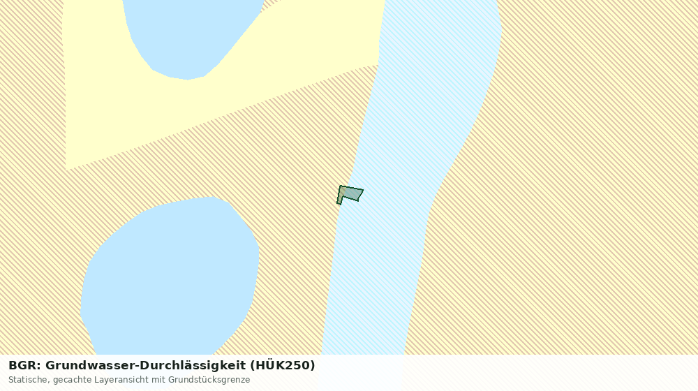 Statische Kartenansicht: BGR: Grundwasser-Durchlässigkeit (HÜK250)