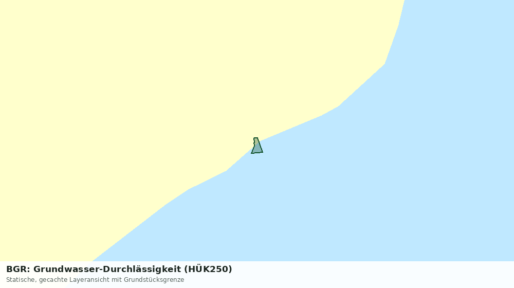 Statische Kartenansicht: BGR: Grundwasser-Durchlässigkeit (HÜK250)