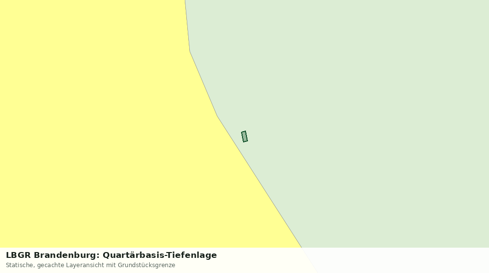 Statische Kartenansicht: LBGR Brandenburg: Quartärbasis-Tiefenlage
