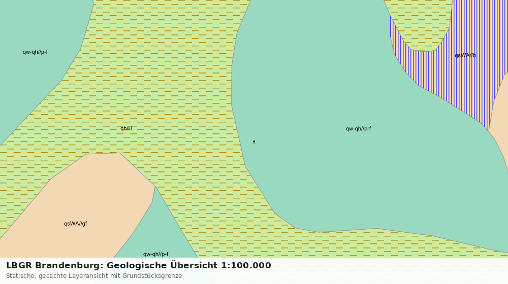 Statische Kartenansicht: LBGR Brandenburg: Geologische Übersicht 1:100.000
