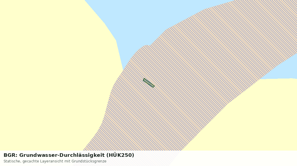 Statische Kartenansicht: BGR: Grundwasser-Durchlässigkeit (HÜK250)
