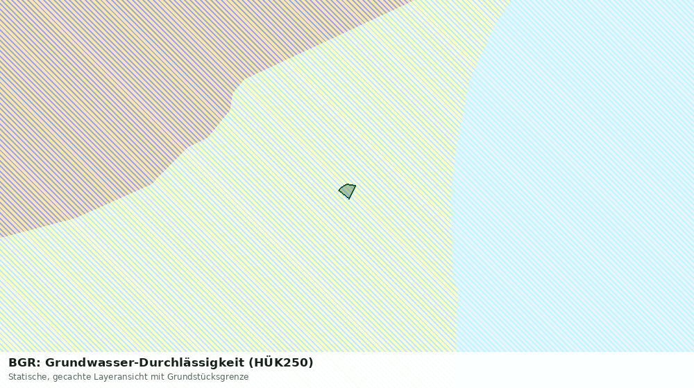 Statische Kartenansicht: BGR: Grundwasser-Durchlässigkeit (HÜK250)