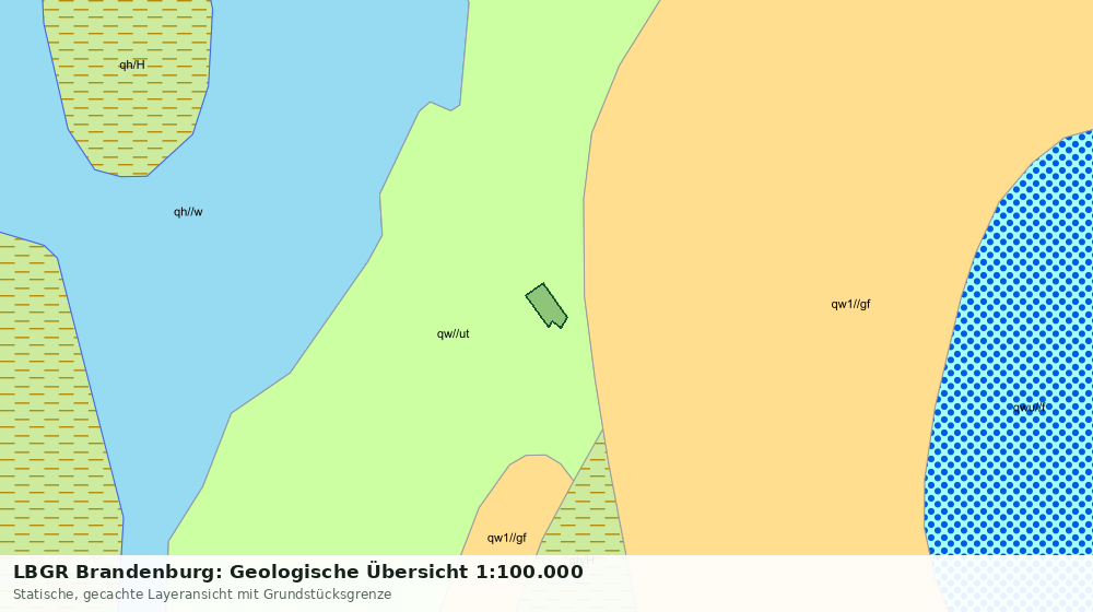 Statische Kartenansicht: LBGR Brandenburg: Geologische Übersicht 1:100.000