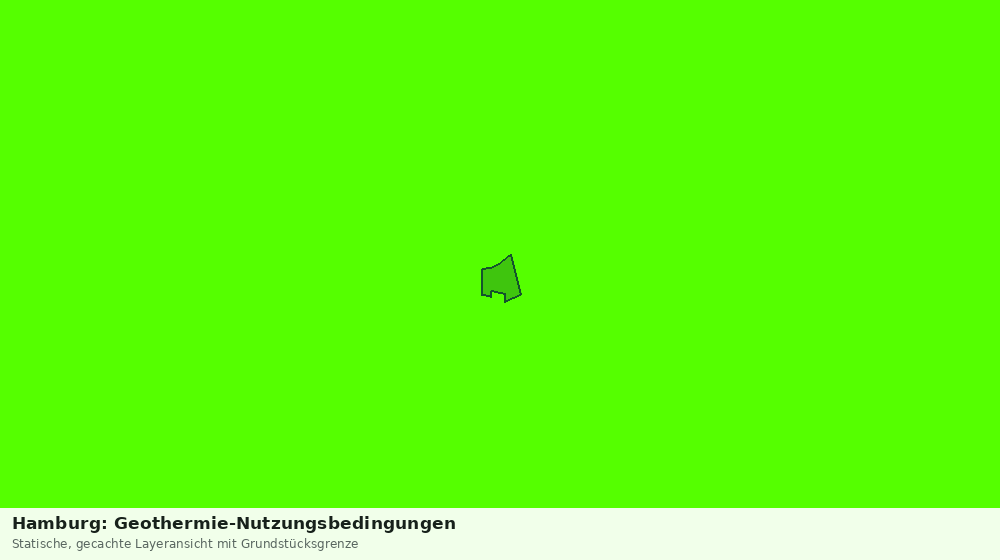 Statische Kartenansicht: Hamburg: Geothermie-Nutzungsbedingungen