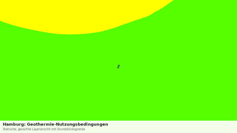 Statische Kartenansicht: Hamburg: Geothermie-Nutzungsbedingungen