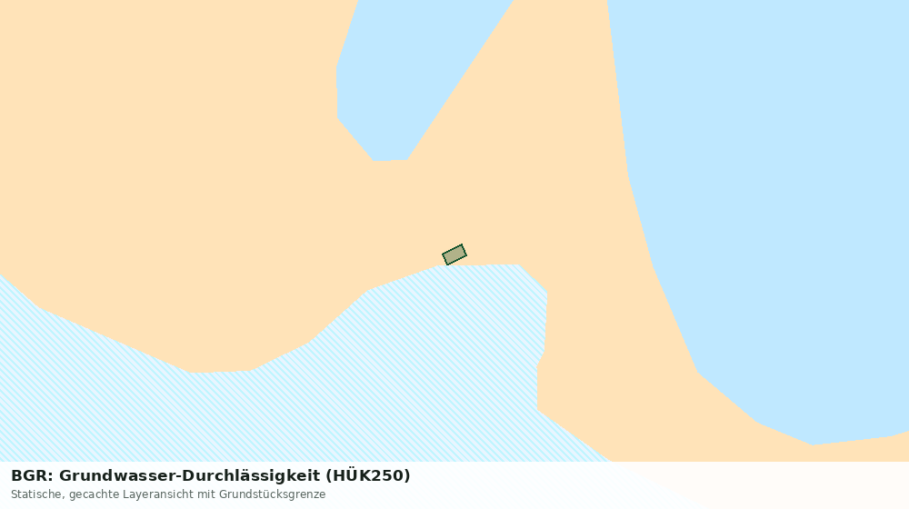 Statische Kartenansicht: BGR: Grundwasser-Durchlässigkeit (HÜK250)
