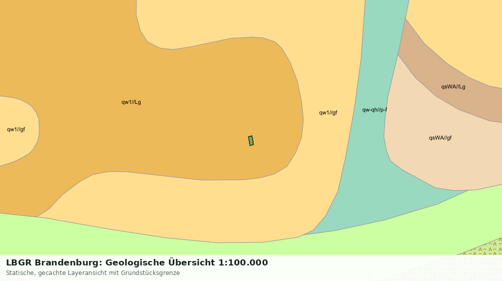 Statische Kartenansicht: LBGR Brandenburg: Geologische Übersicht 1:100.000