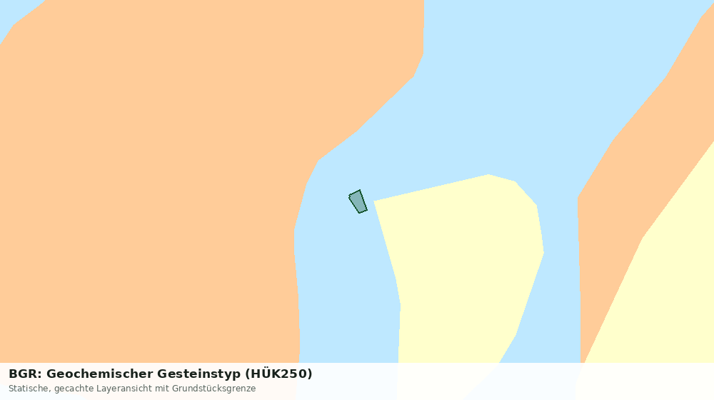 Statische Kartenansicht: BGR: Geochemischer Gesteinstyp (HÜK250)