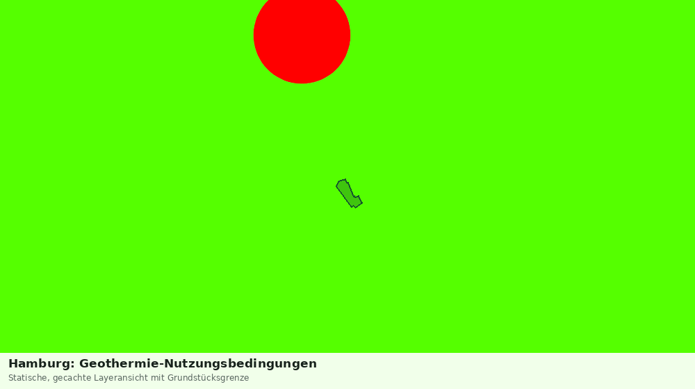 Statische Kartenansicht: Hamburg: Geothermie-Nutzungsbedingungen