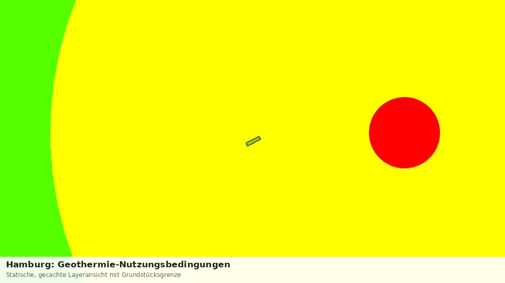 Statische Kartenansicht: Hamburg: Geothermie-Nutzungsbedingungen