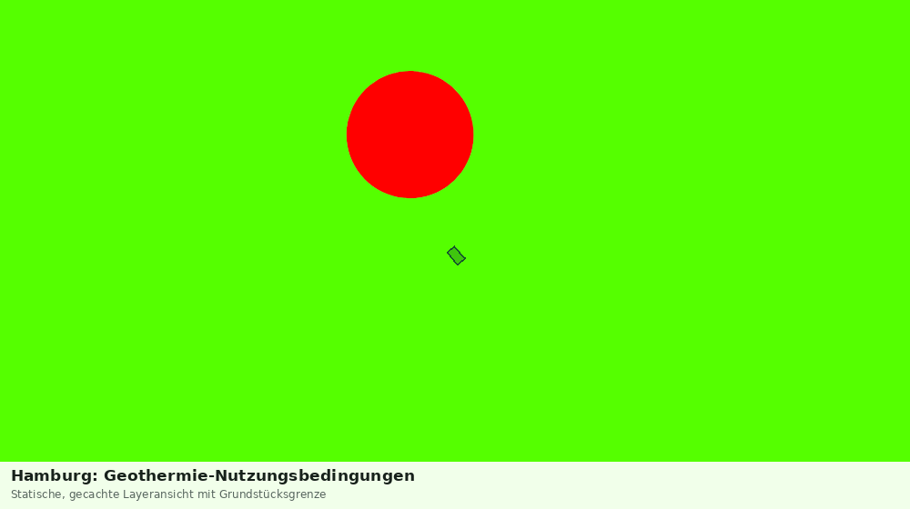 Statische Kartenansicht: Hamburg: Geothermie-Nutzungsbedingungen