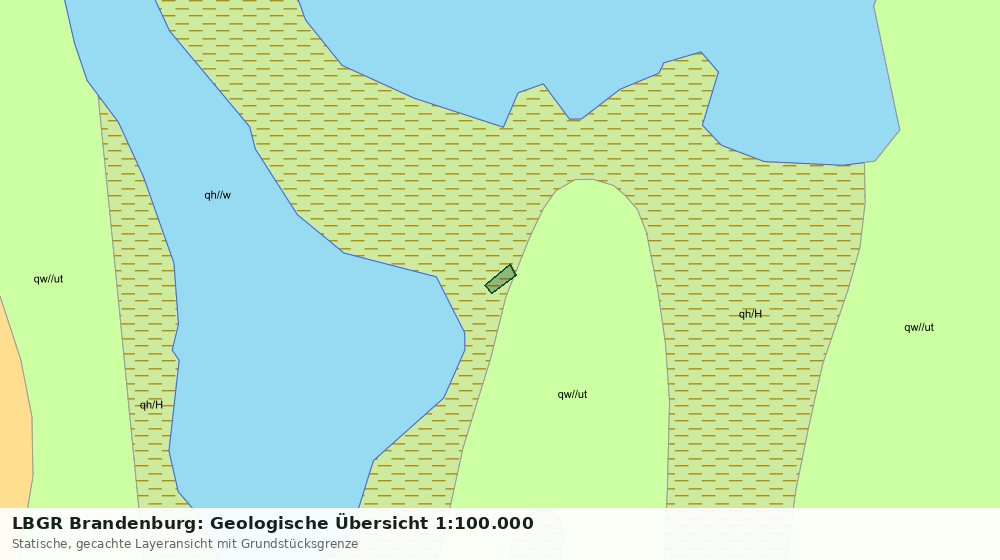 Statische Kartenansicht: LBGR Brandenburg: Geologische Übersicht 1:100.000