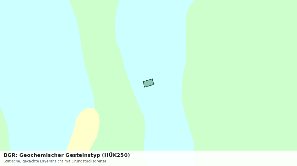 Statische Kartenansicht: BGR: Geochemischer Gesteinstyp (HÜK250)