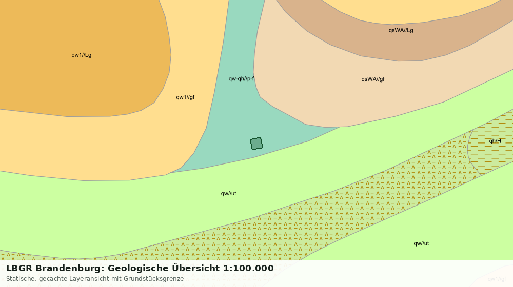 Statische Kartenansicht: LBGR Brandenburg: Geologische Übersicht 1:100.000